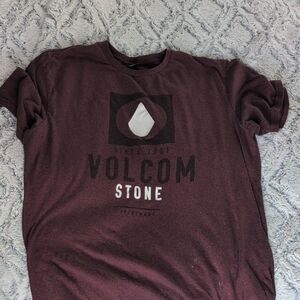 Volcom Stone Maroon  Tee
